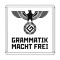 Magnet grammatik macht frei (negru) - magazinul oficial al lucrestului